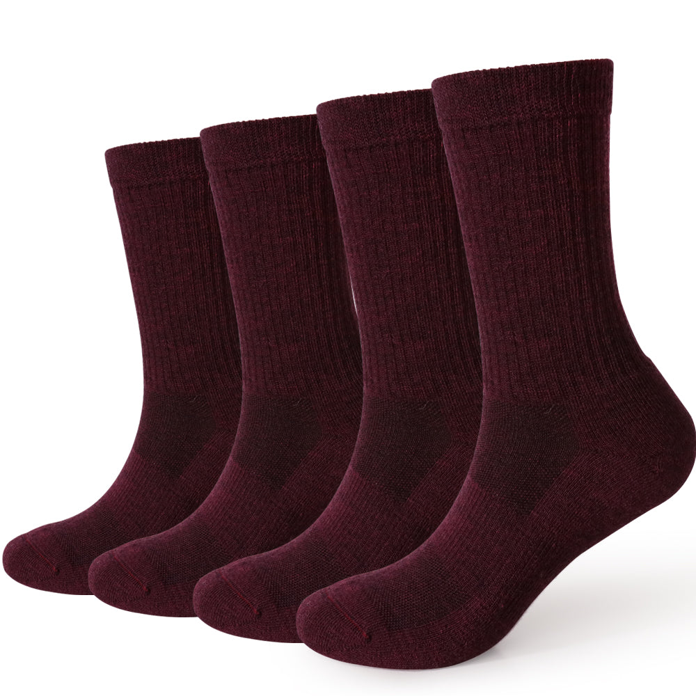 Lot de 4 paires de chaussettes de randonnée Long Way pour femme, gris