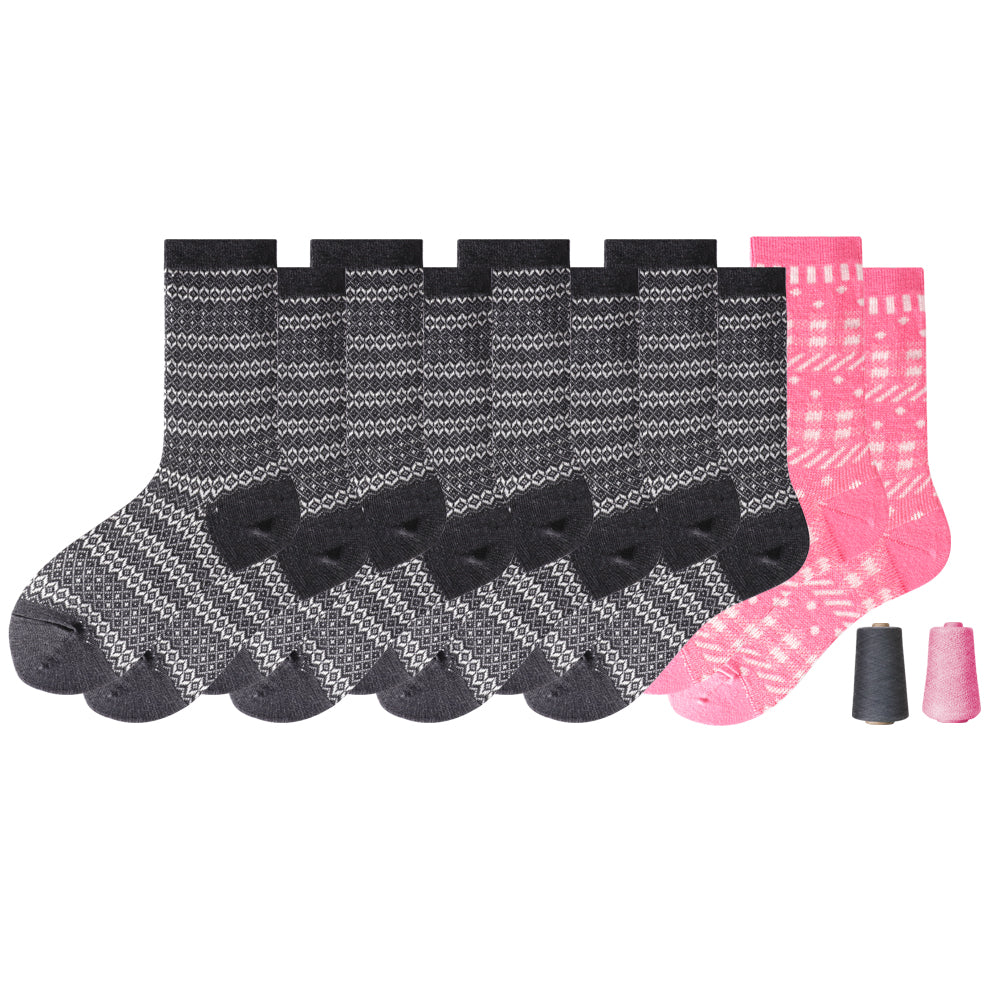 Lot de 5 paires de chaussettes de détente à rayures quotidiennes Touch Wear pour femme