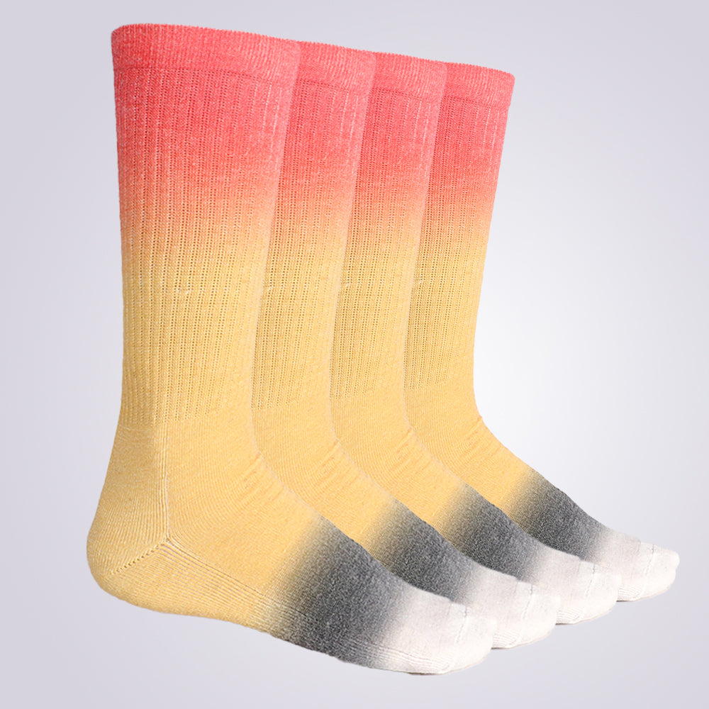 Lot de 4 paires de chaussettes mi-mollet Touch Wear Everyday Inferno Glow pour femme