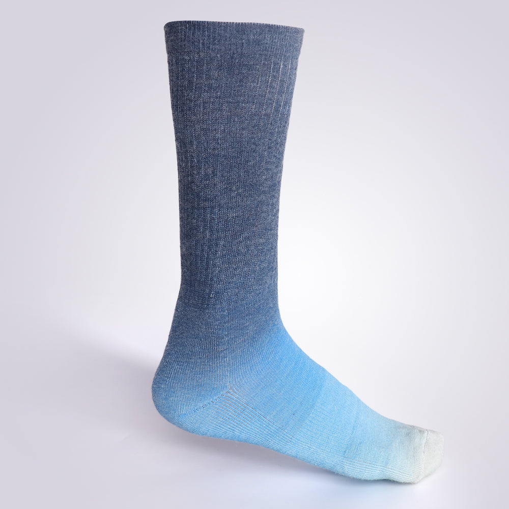 Lot de 4 paires de chaussettes mi-mollet bleu dégradé Touch Wear Everyday pour femme