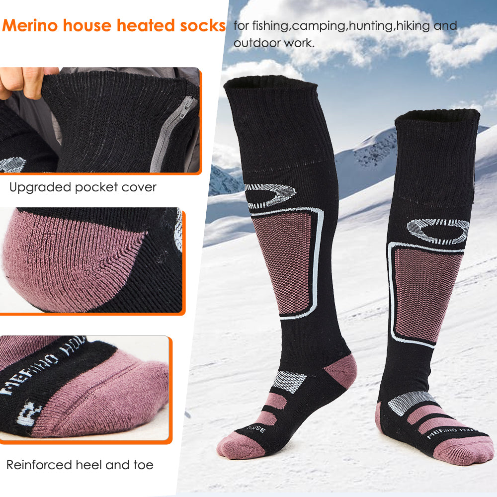 MERINO HOUSE Battery Heating Wool Socks