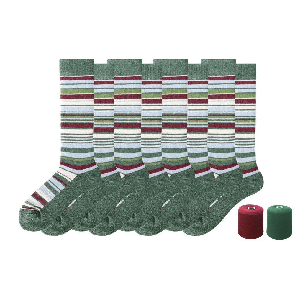 Lot de 4 paires de chaussettes mi-mollet rayées Be Gentle Dressing pour homme