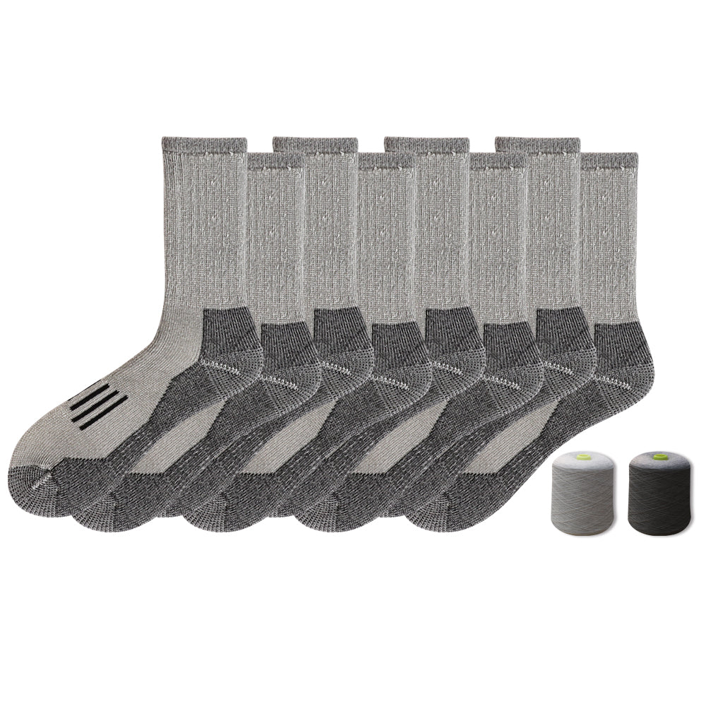Mens Everyday Stripes Crew Socks 4 Pack