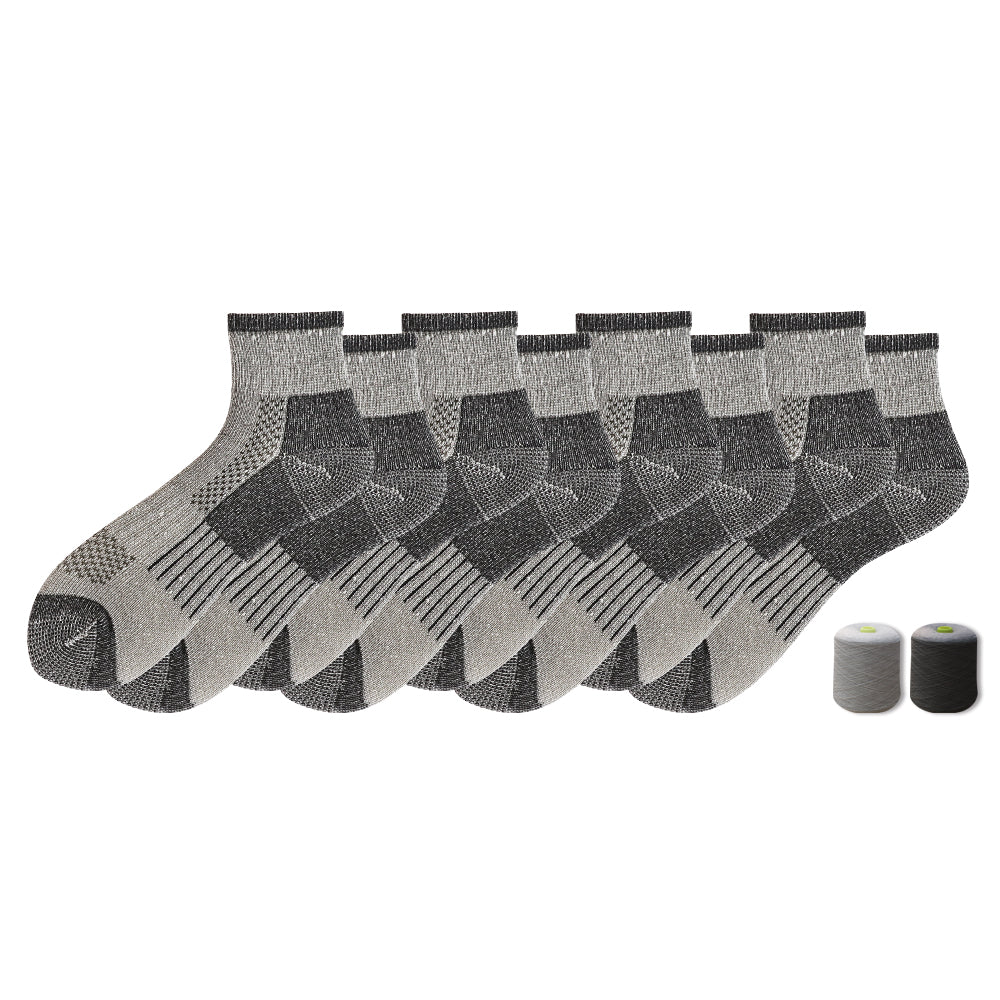 Mens Running Stripes Ankle Black Sock 4 Pack