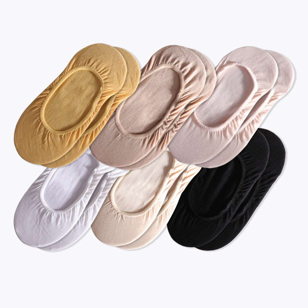 Lot de 6 paires de chaussettes invisibles pour femme Touch Wear Everyday Misty Blend