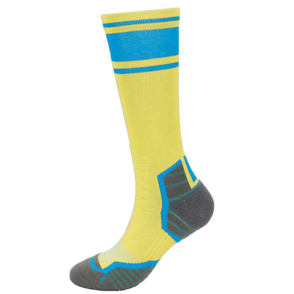 Lot de 2 paires de chaussettes de cyclisme jaunes pour femme Ride Soft