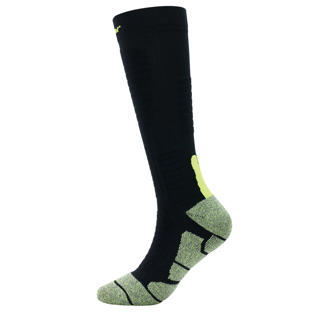 Lot de 2 paires de chaussettes hautes noires pour femme, style randonnée