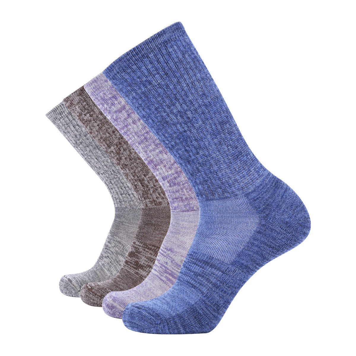 4-Packs Women's Merino Wool Cozy Crew Socks