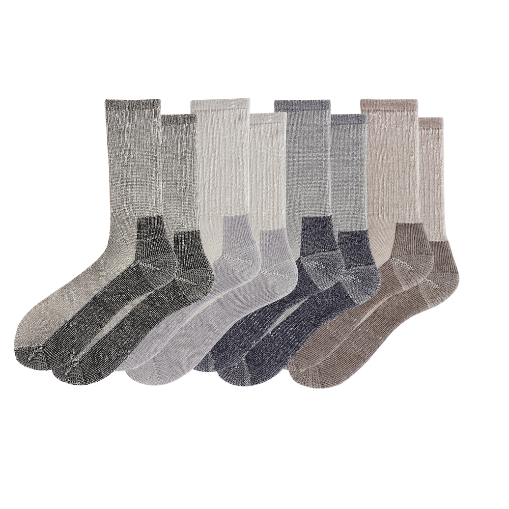4-Packs Men's Merino Wool Crew Socks