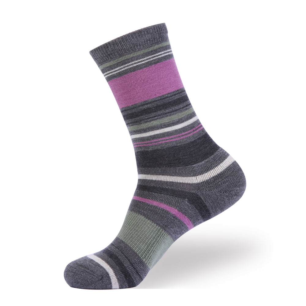 4-Packs Women's Classic Purple Merino Wool Socks