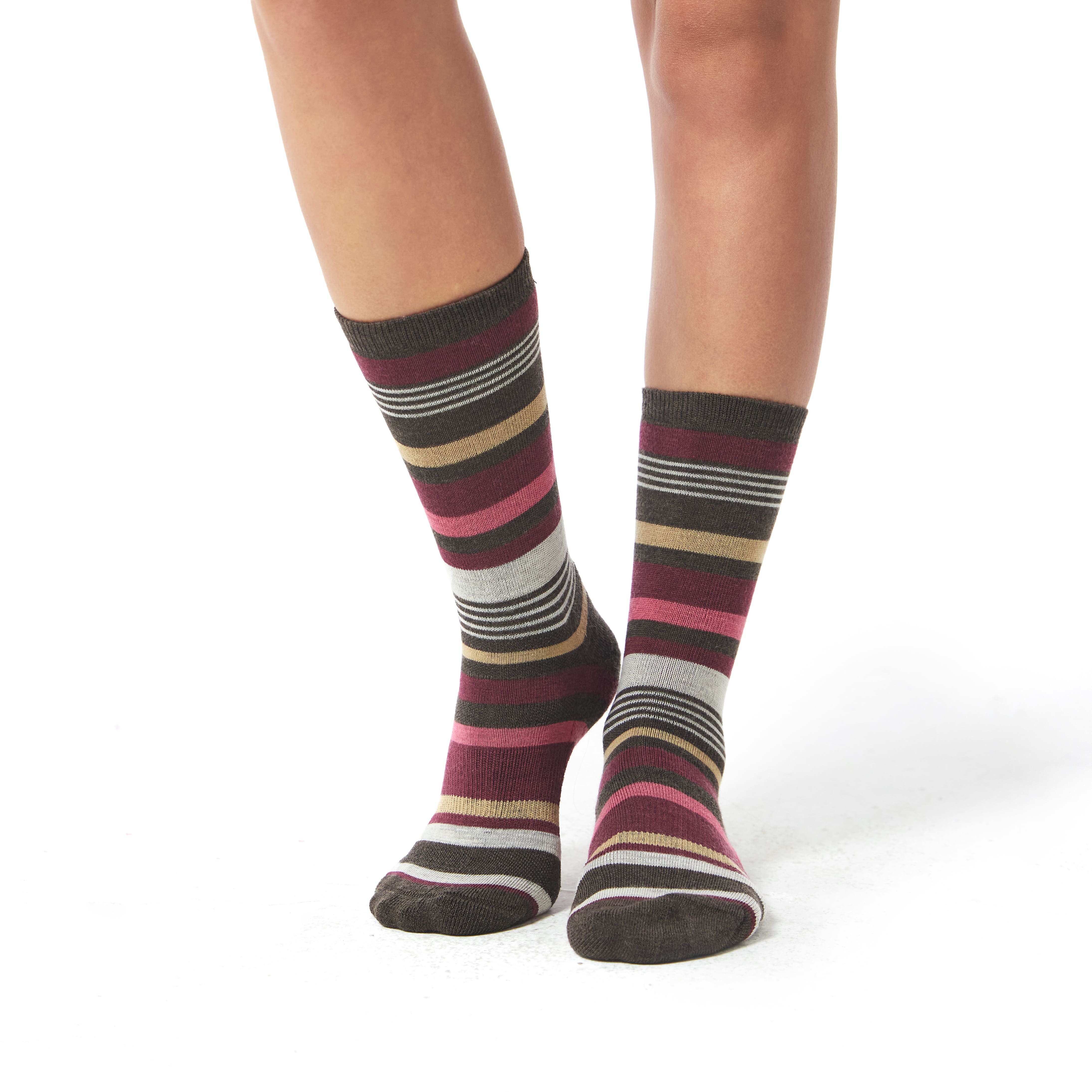 Women's Classic Red Merino Wool Socks