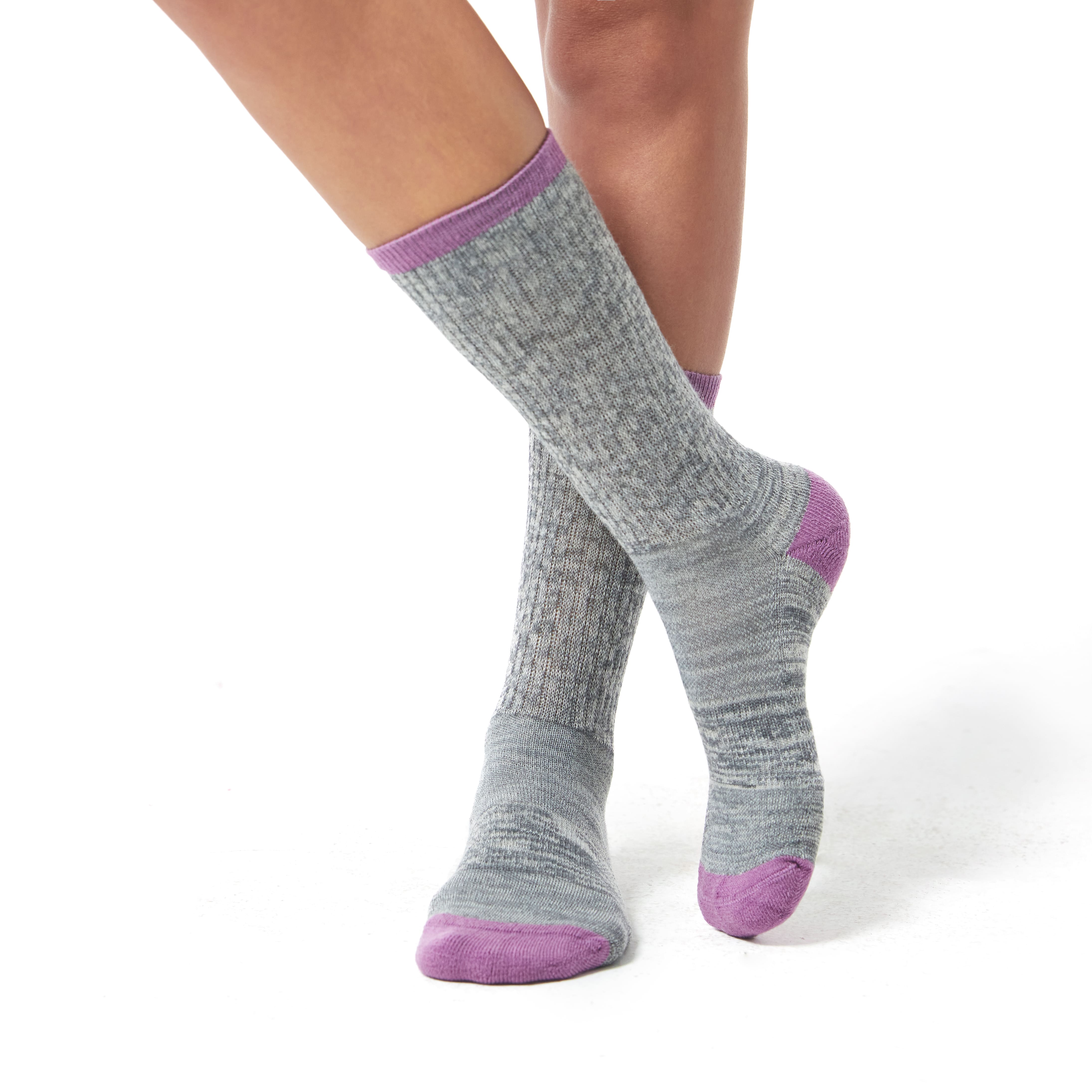 Women's Classic Purple Merino Wool Socks